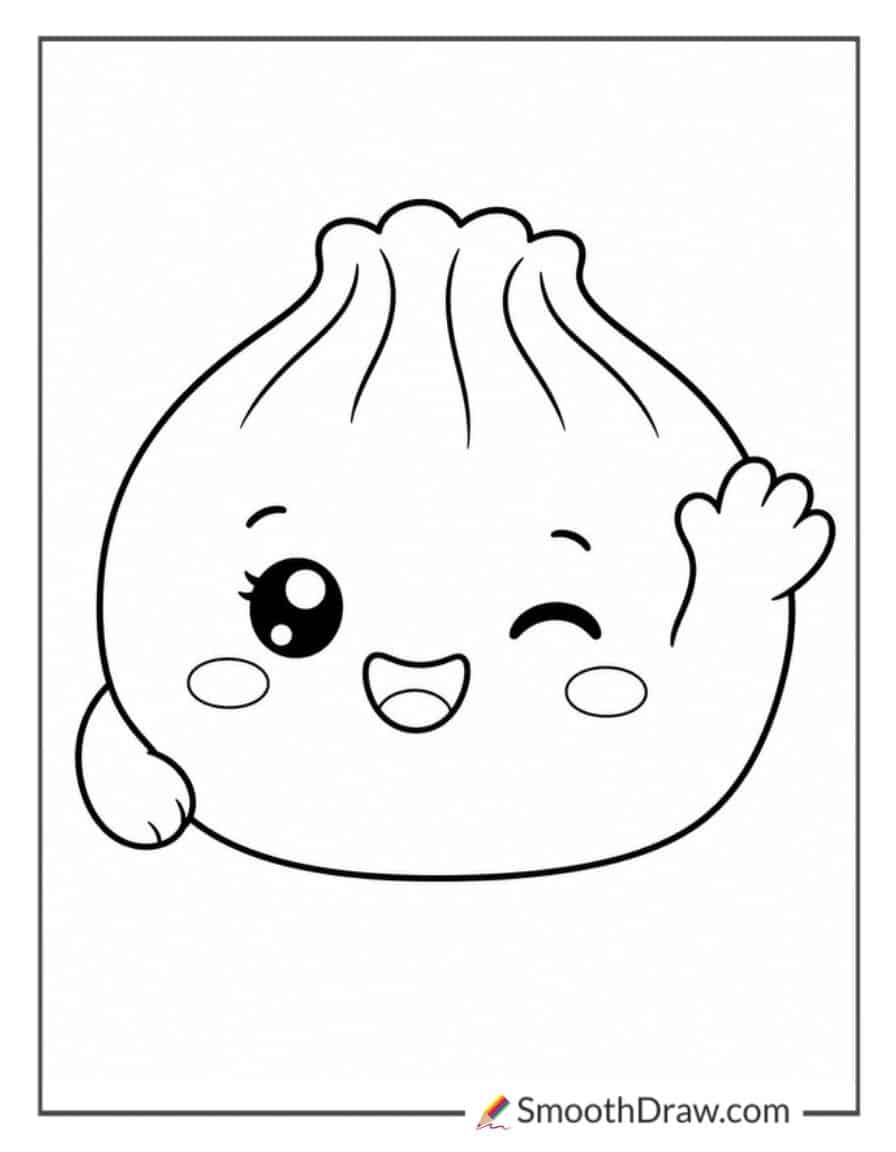 Dumpling Squishy Winking And Waving