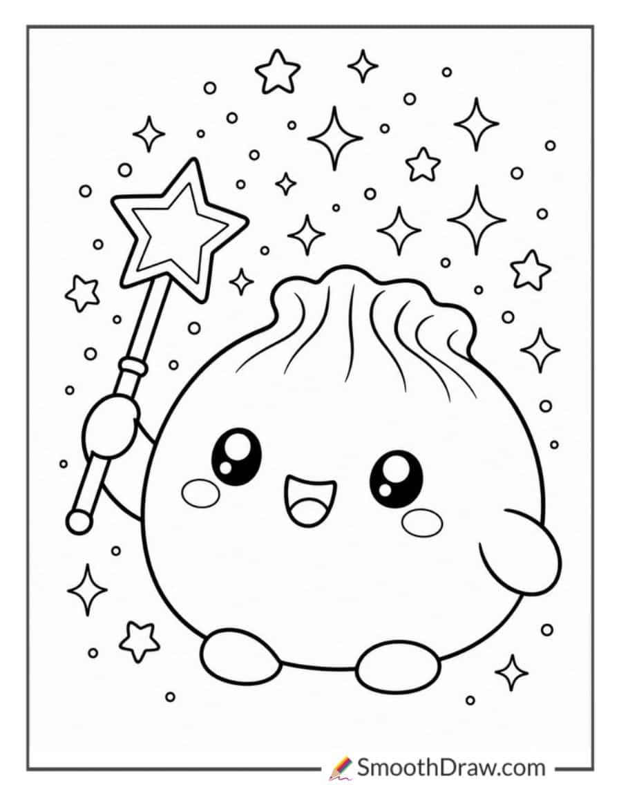 Dumpling Squishy With A Magic W