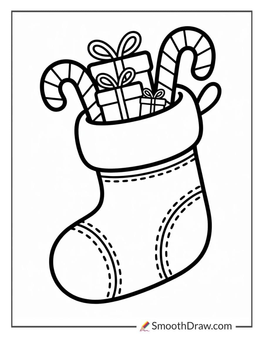 Easy Christmas Coloring Pages