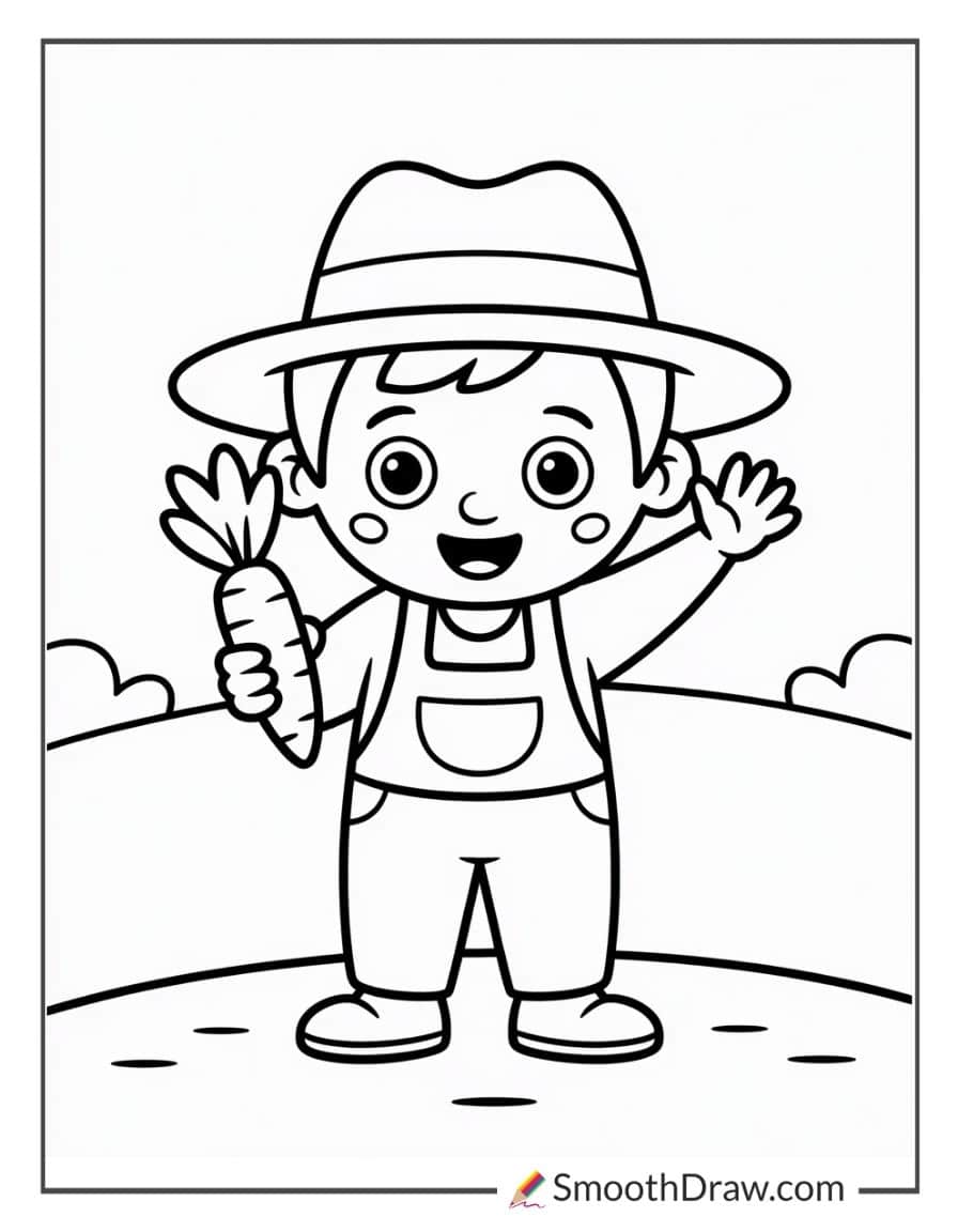 farmer coloring pages toddlers
