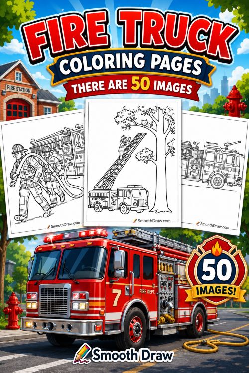 fire truck coloring pages f