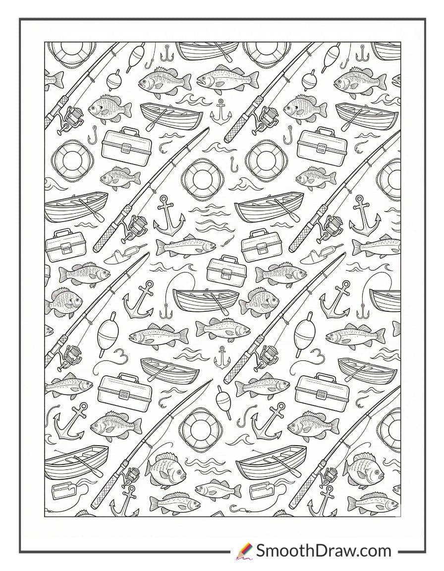 Fishing Coloring Book