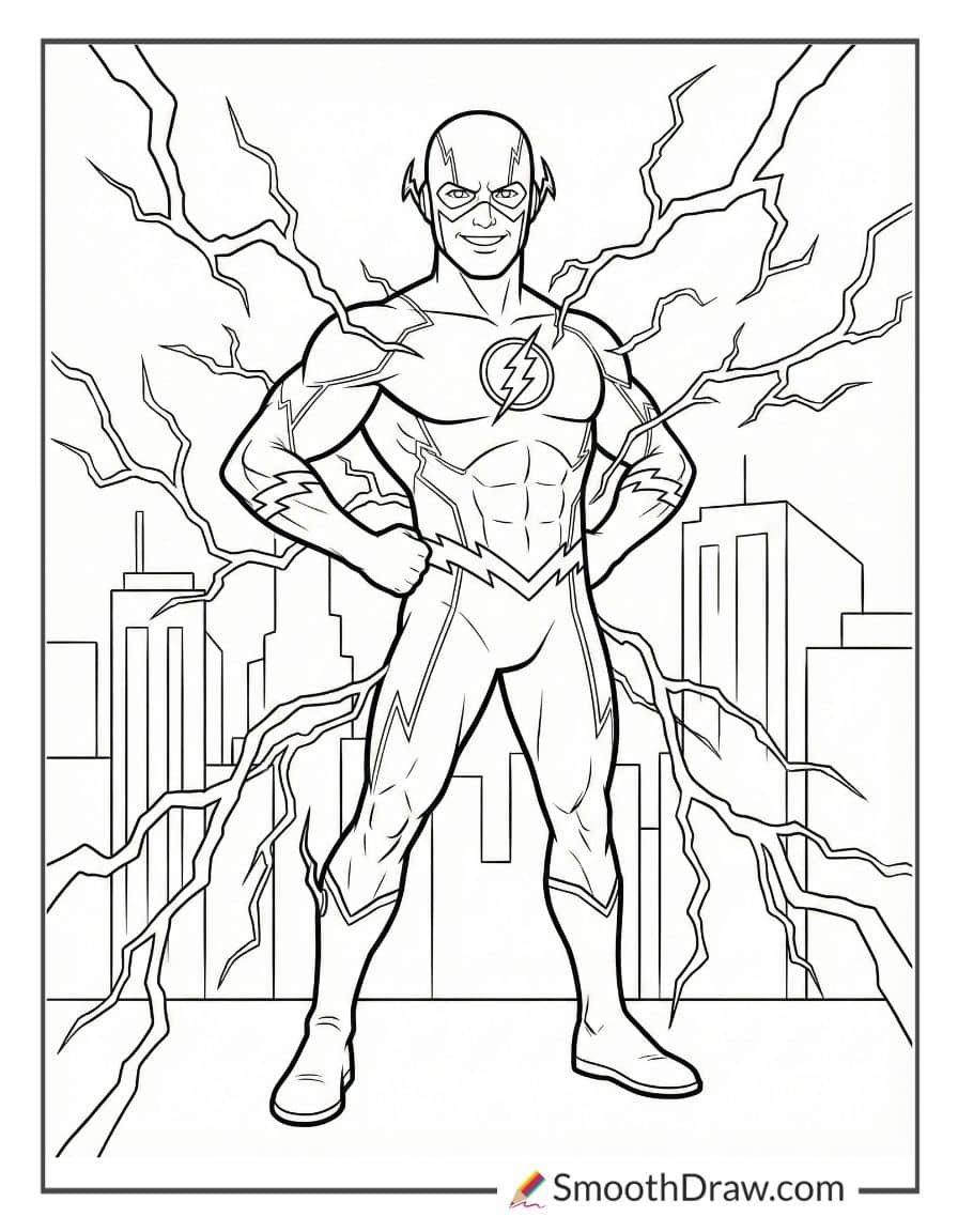flash coloring pages