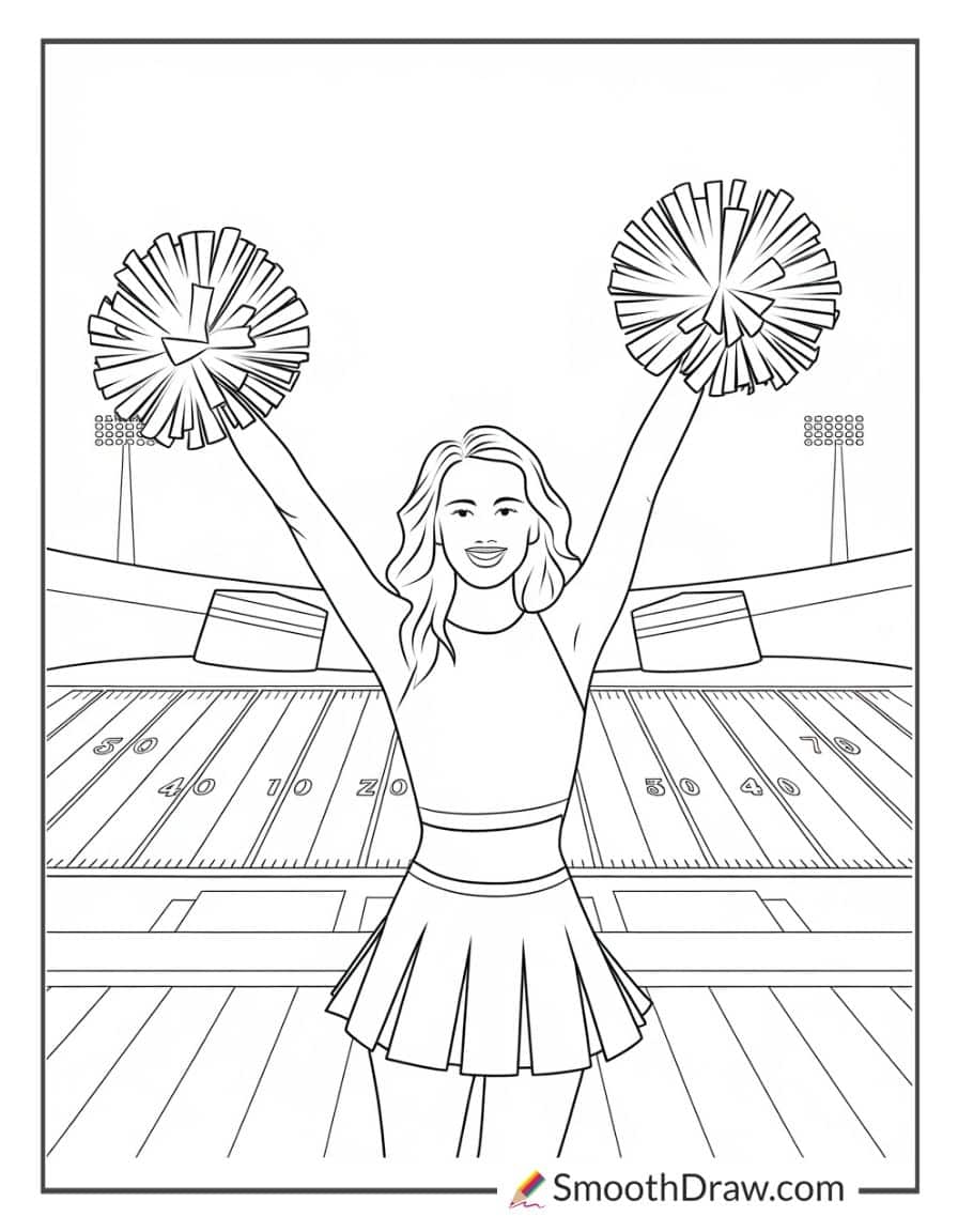 football cheerleader