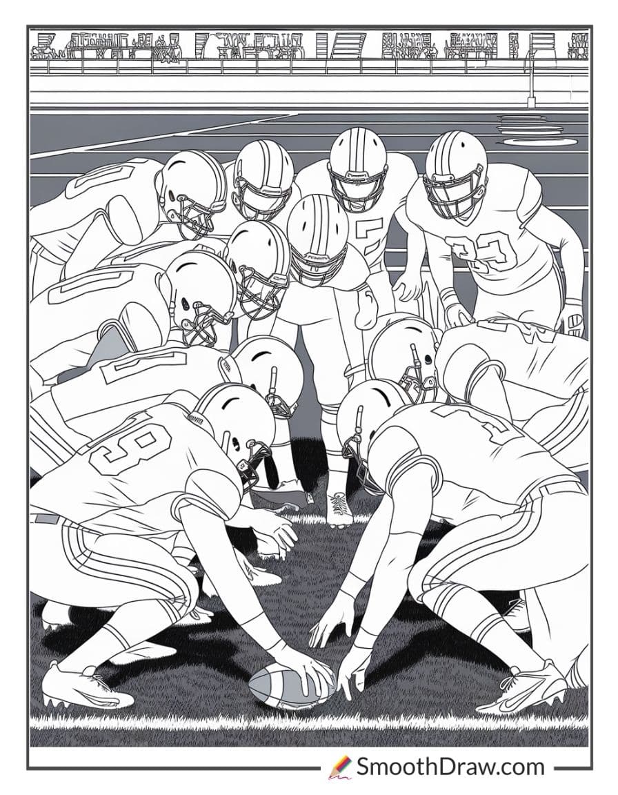 football huddle sheet