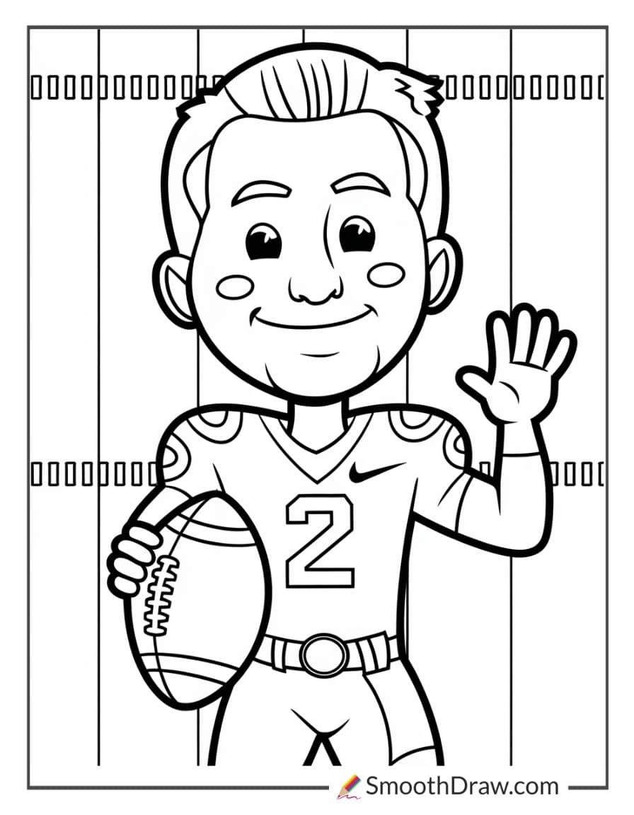 football player coloring page (2)