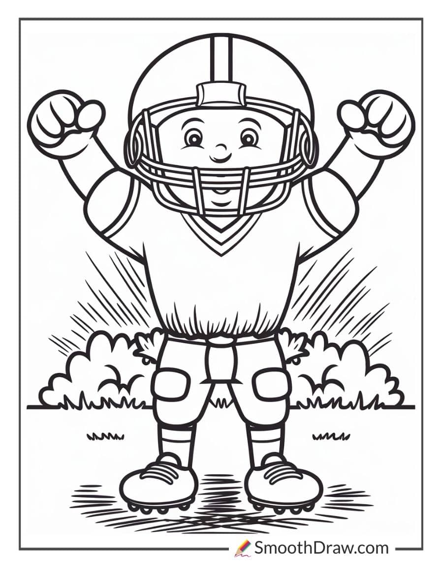 football player coloring pages