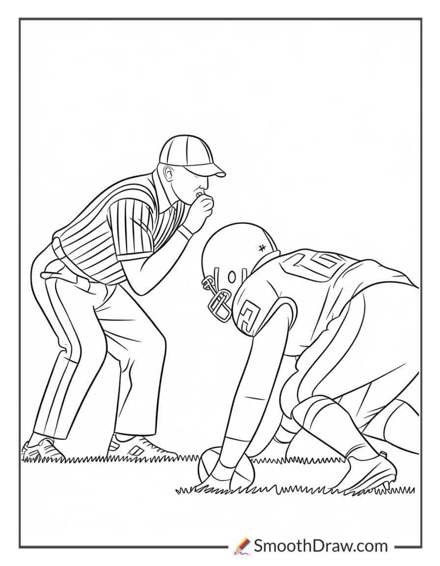 football referee coloring page