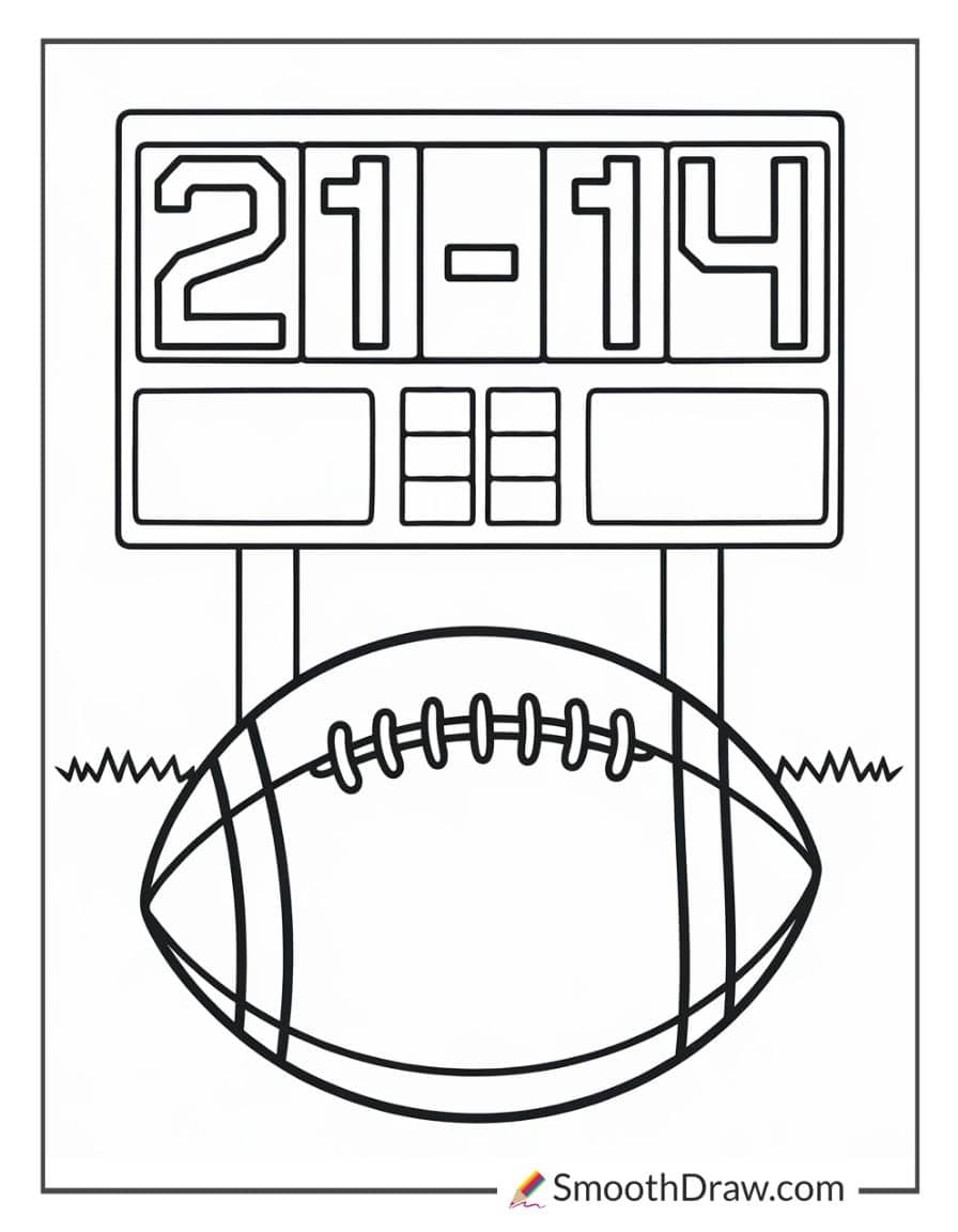 football scoreboard