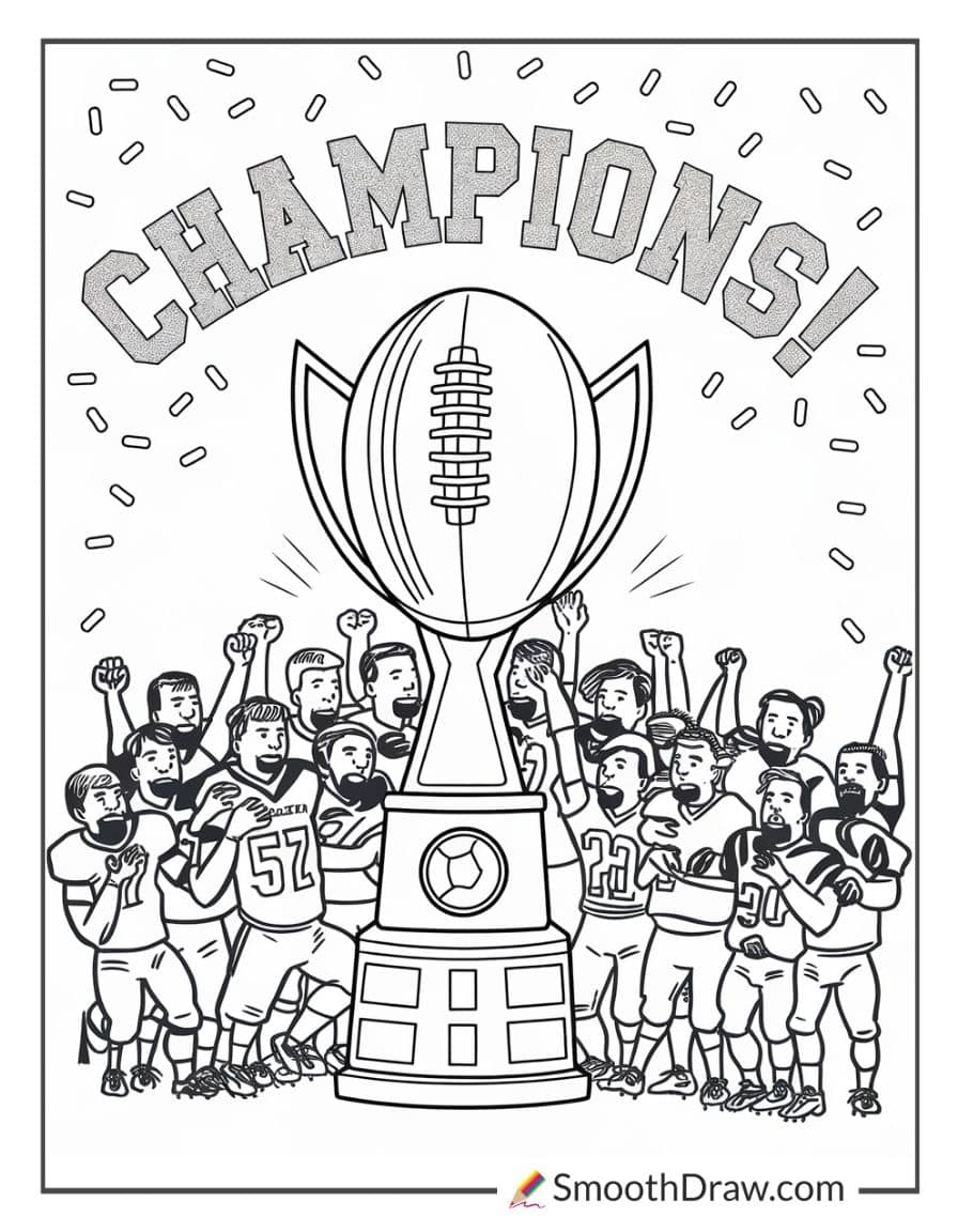 football trophy ceremony