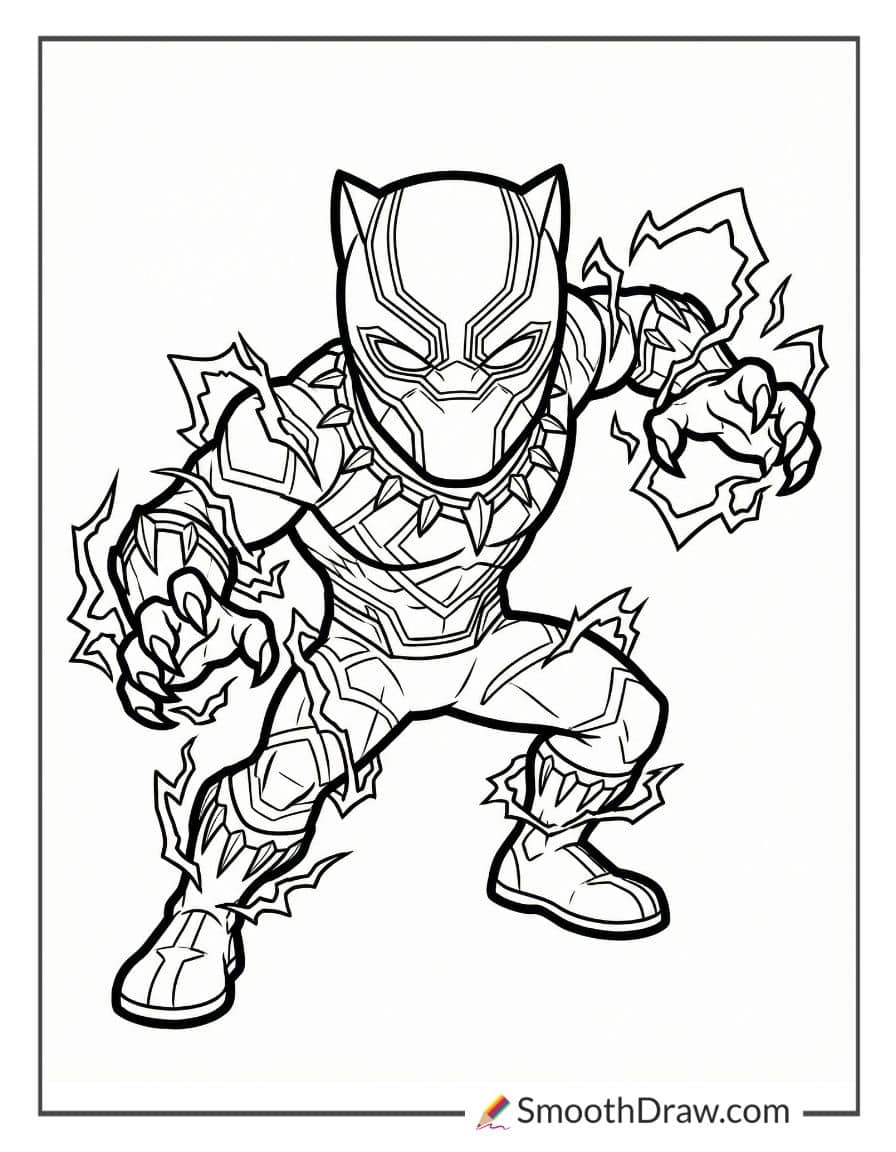fortnite black panther coloring pages