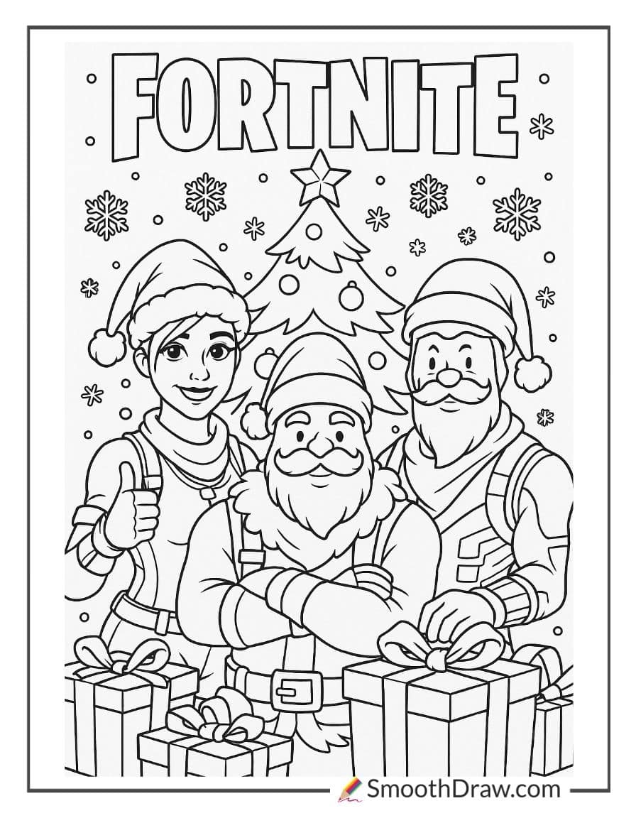 fortnite christmas coloring pages (2)