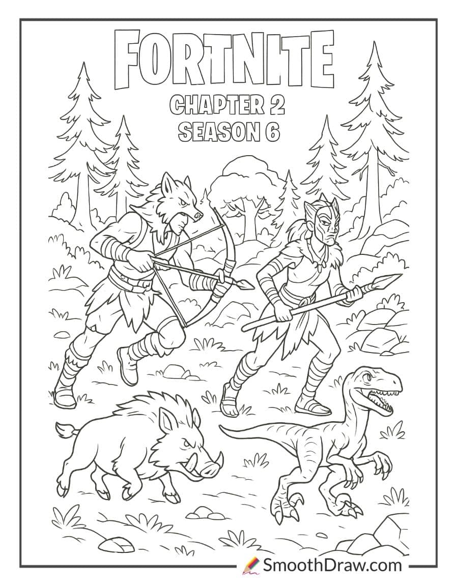 fortnite coloring pages chapter 2 season 6