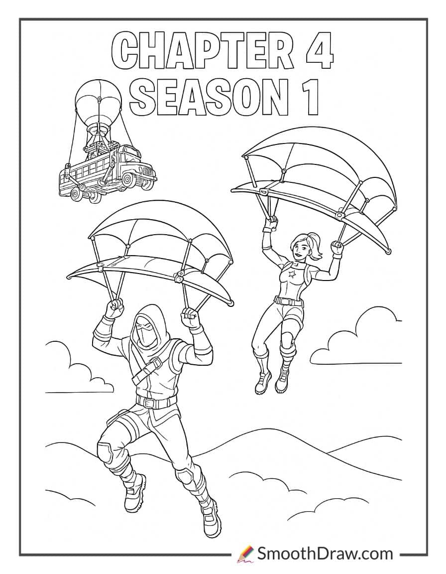 fortnite coloring pages chapter 4 season 1