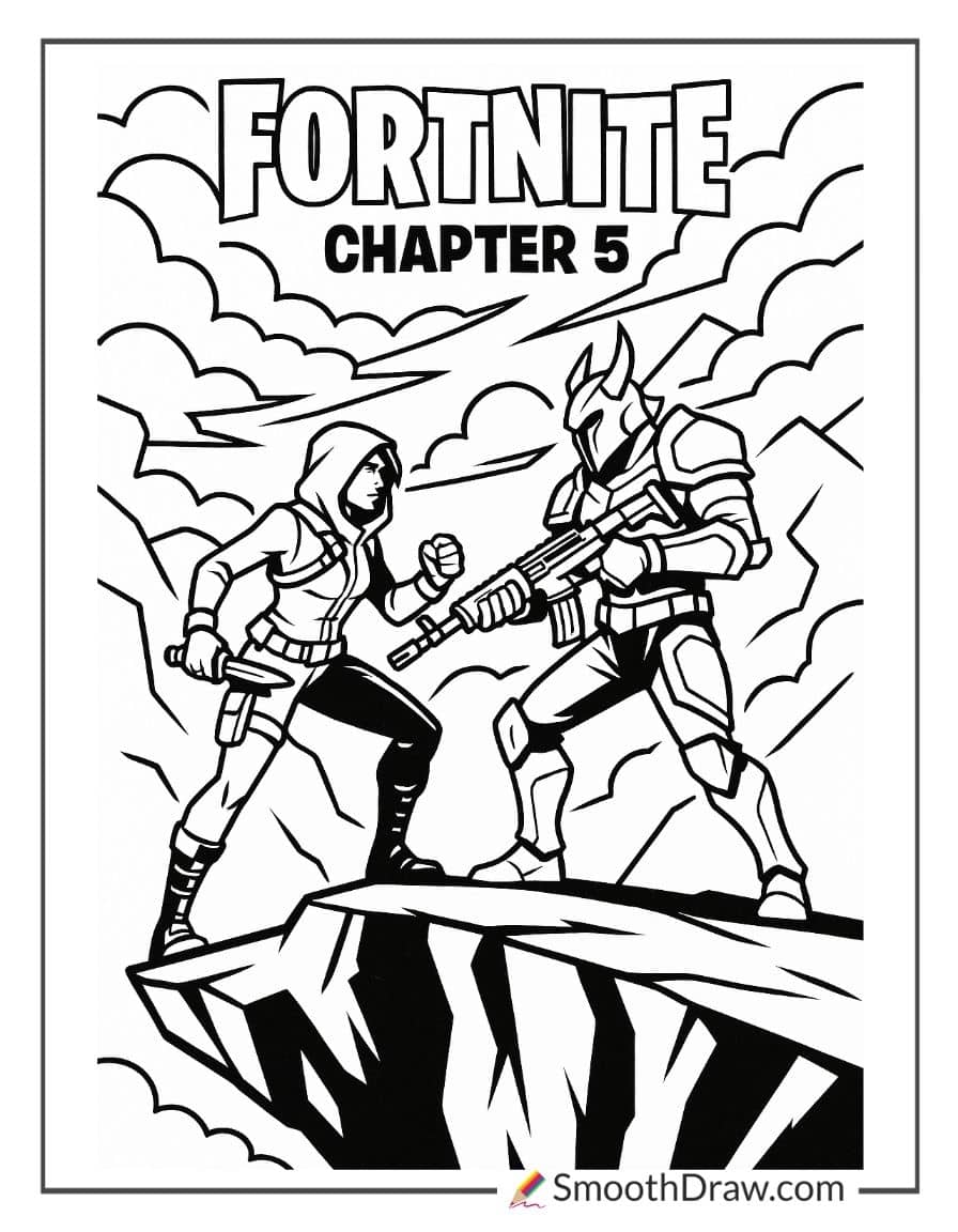 fortnite coloring pages chapter 5
