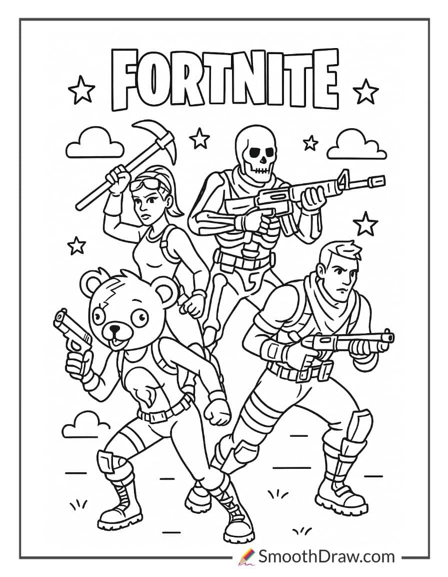 fortnite coloring pages