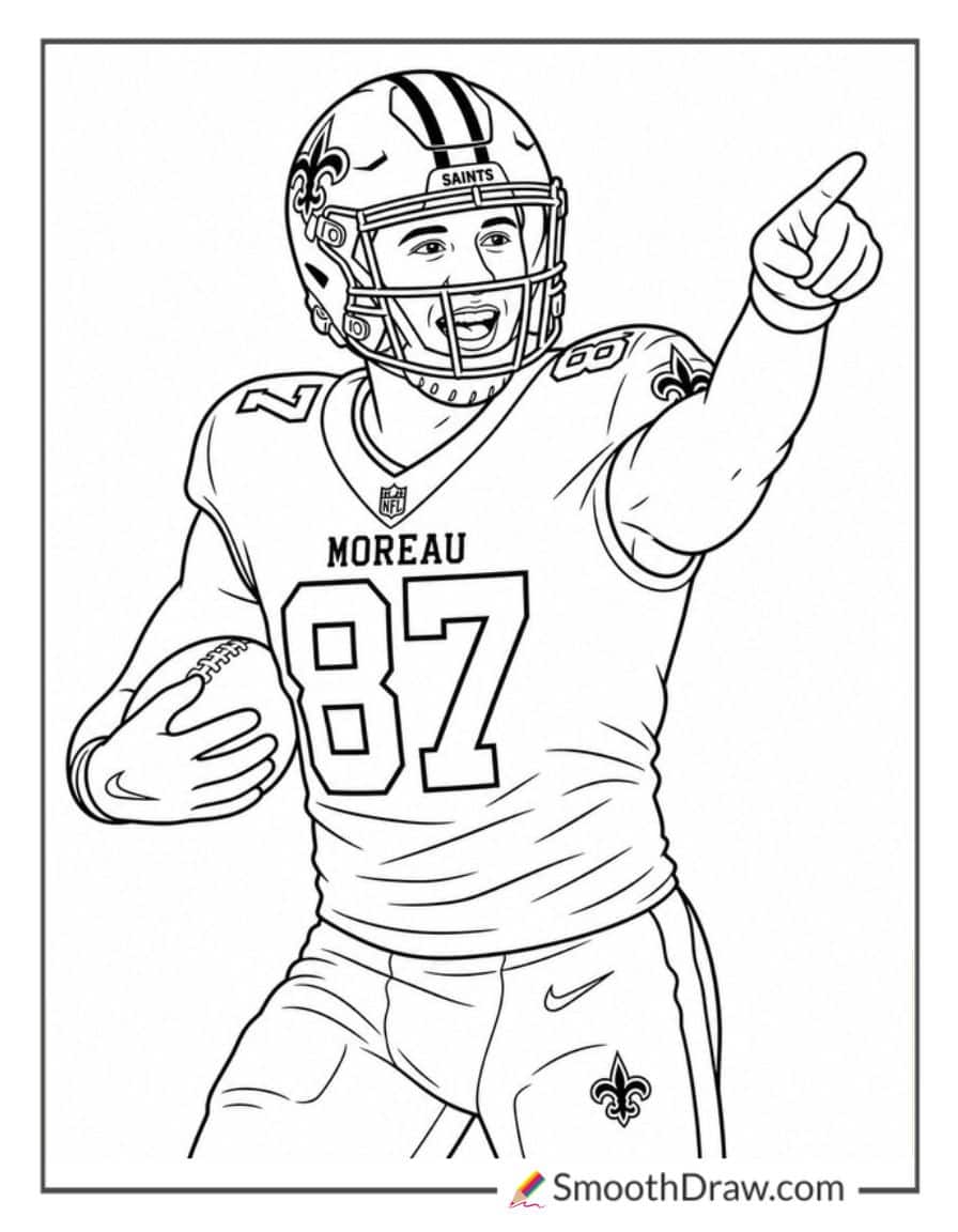 Foster Moreau Celebrating First Down