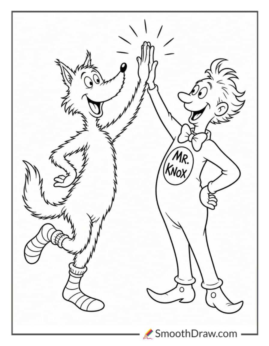 fox-in-socks-and-mr-knox-high-five