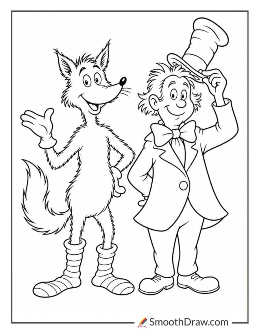 fox-in-socks-characters-coloring