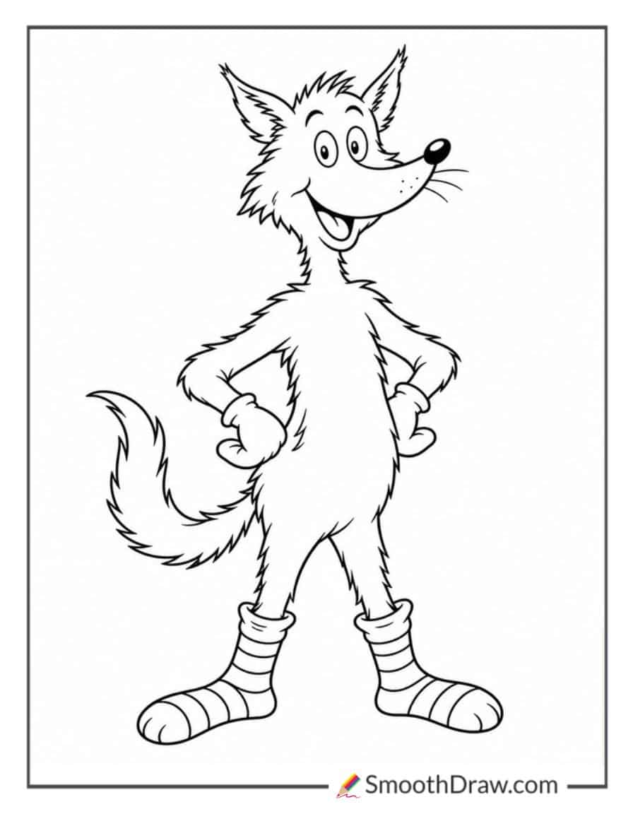 fox-in-socks-coloring-page