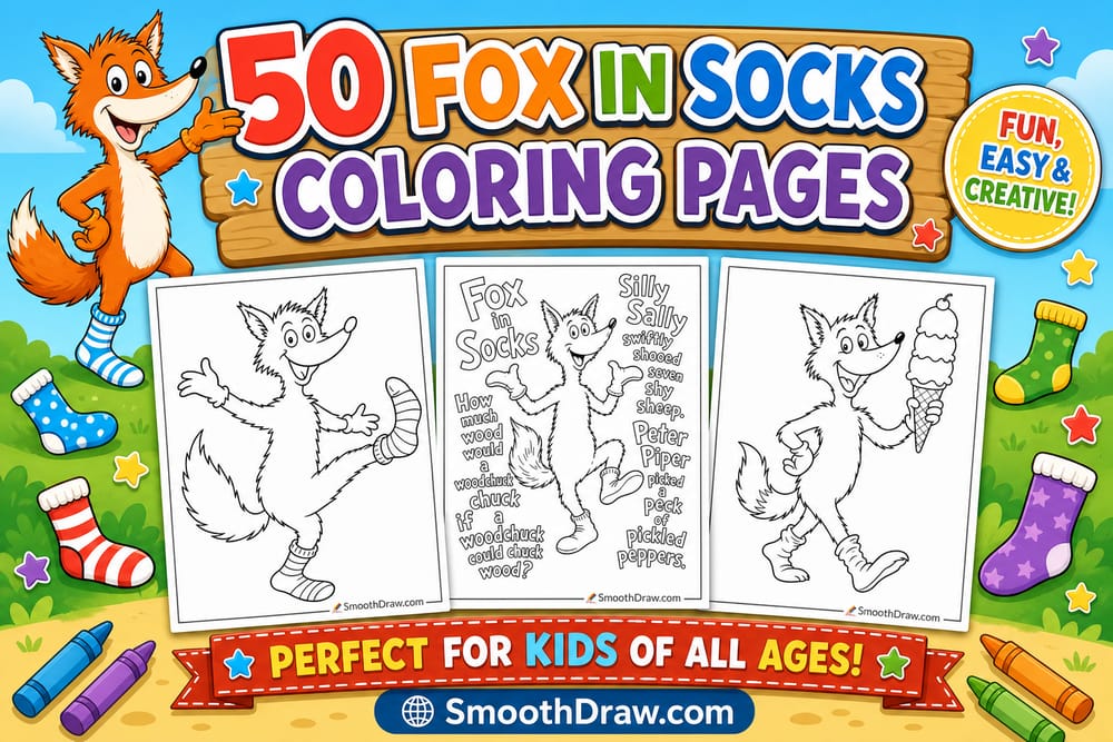 Fox In Socks coloring pages