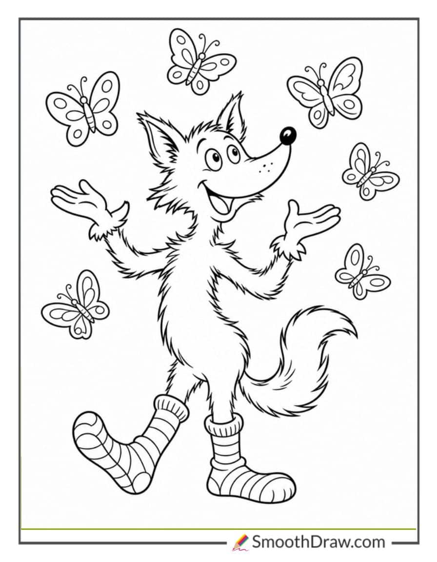 fox-in-socks-with-butterflies