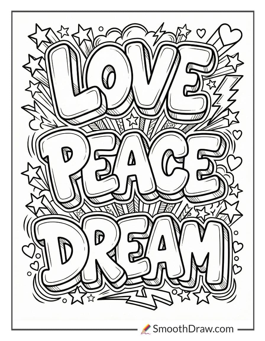 graffiti word coloring pages