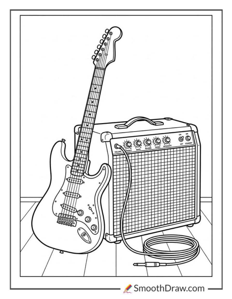 Guitar And Amplifier