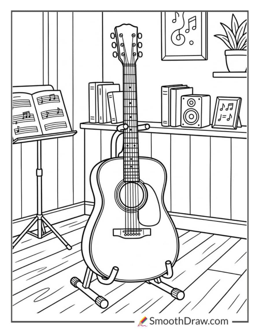 Guitar On A St