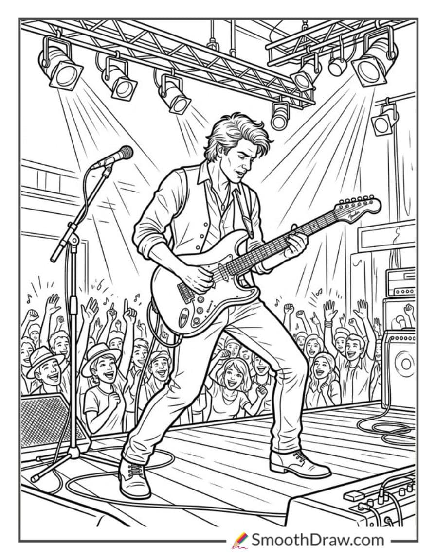 Guitarist On Stage