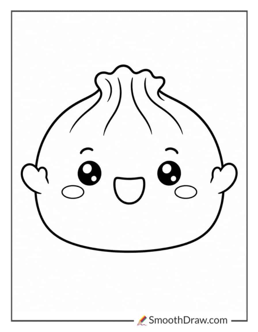 Happy Dumpling Squishy Smiling
