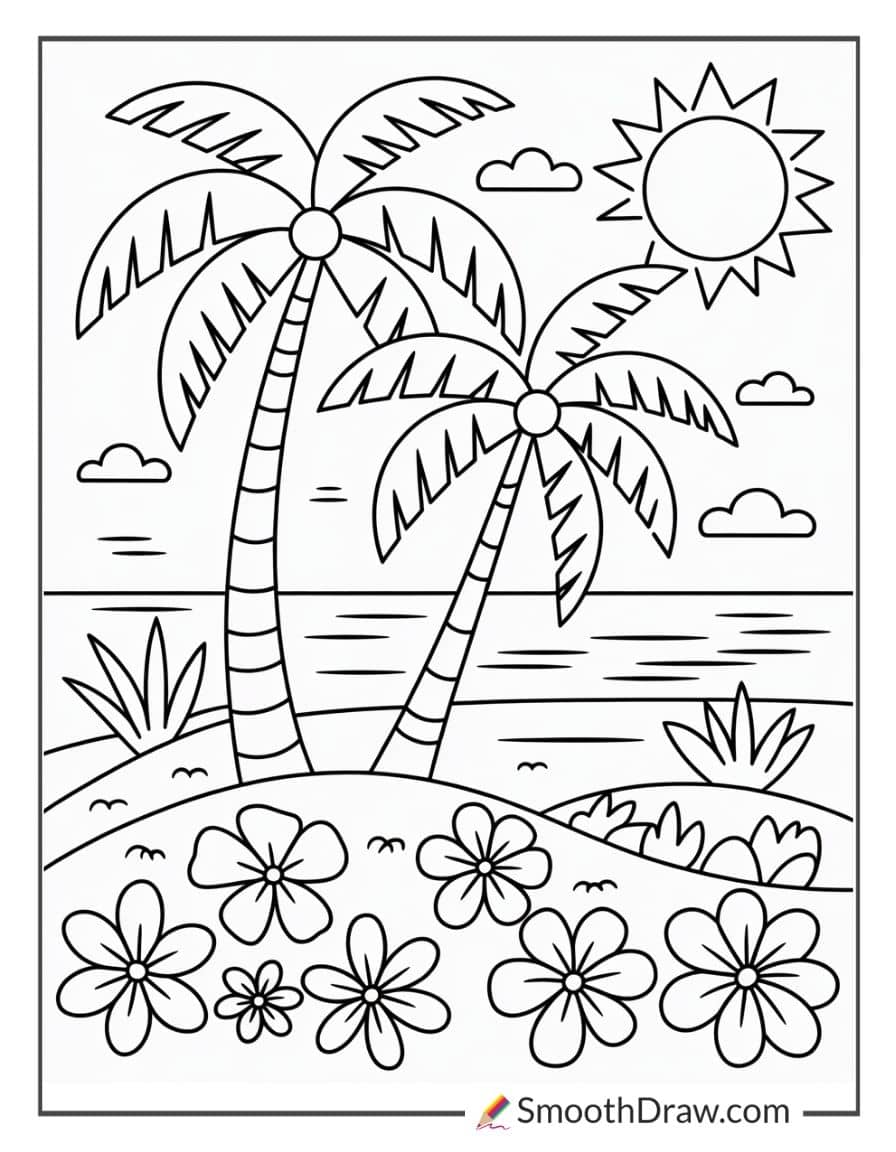 hawaii coloring pages kindergarten