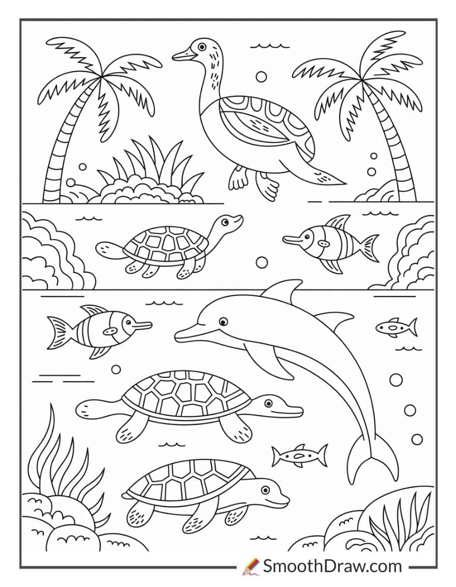 hawaiian fish coloring pages