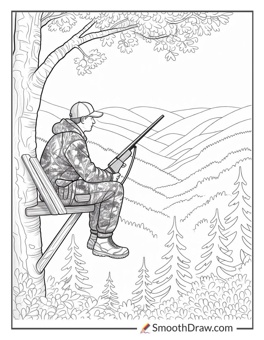 Hunting Coloring Pages For Adults