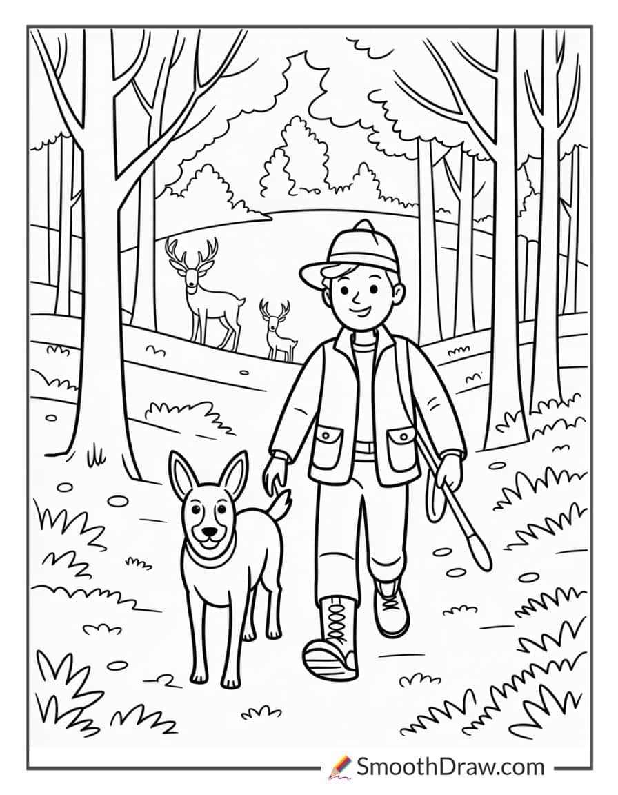 Hunting Coloring Pages
