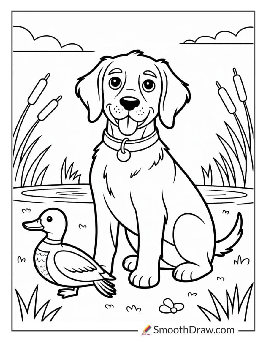 Hunting Dog Coloring Pages