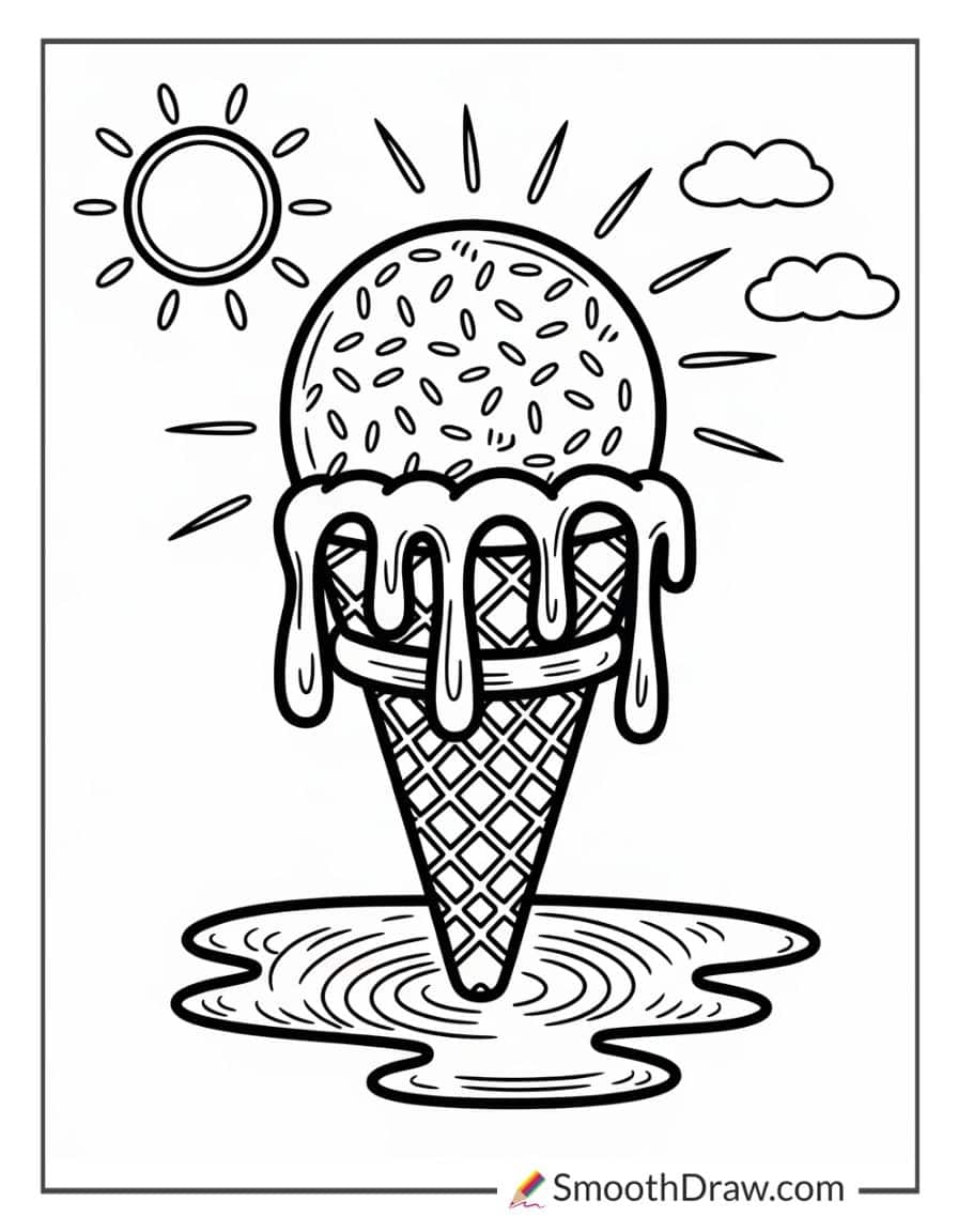 ice cream melting