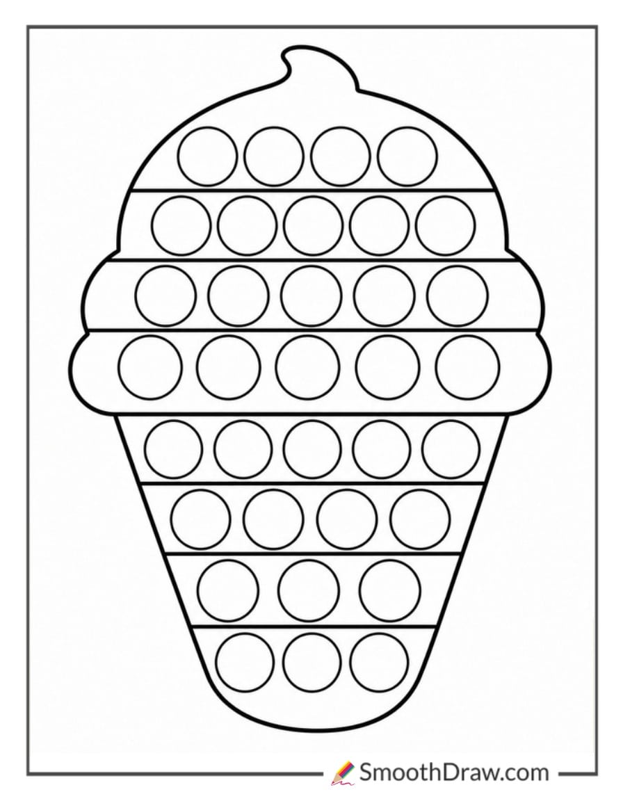 ice cream pop it coloring pages