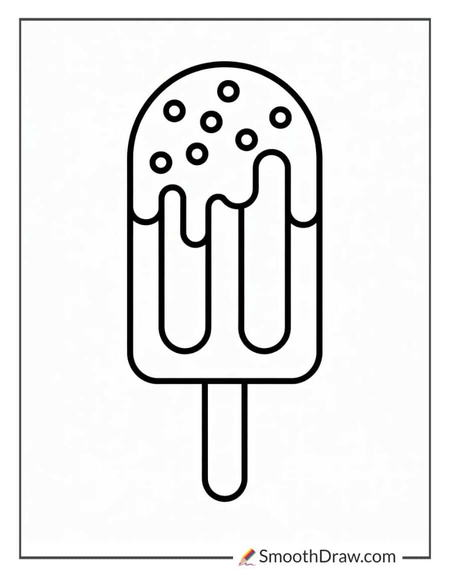 ice cream popsicle coloring pages