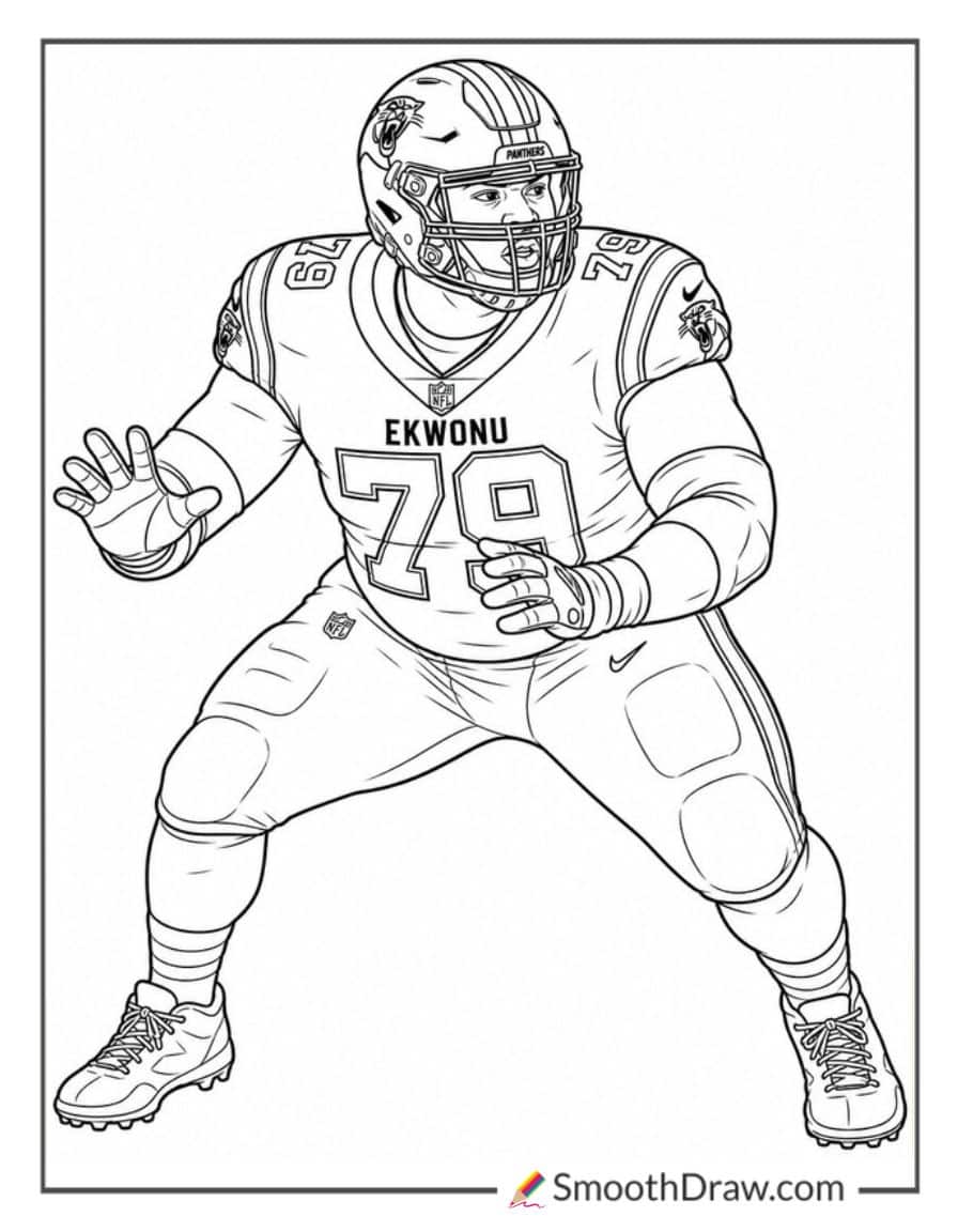 Ikem Ekwonu Protecting Quarterback