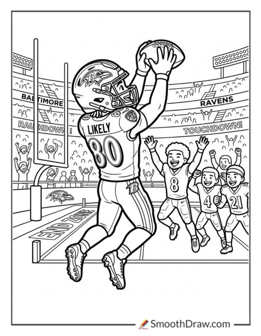 Isaiah Likely End Zone Catch