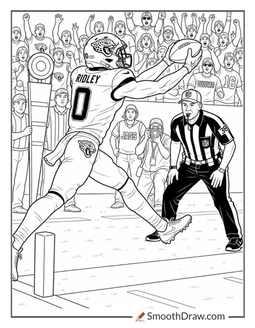 Jaguars Receiver Toe Tap Catch