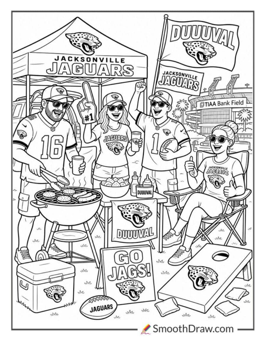 Jaguars Tailgate Before Kickoff