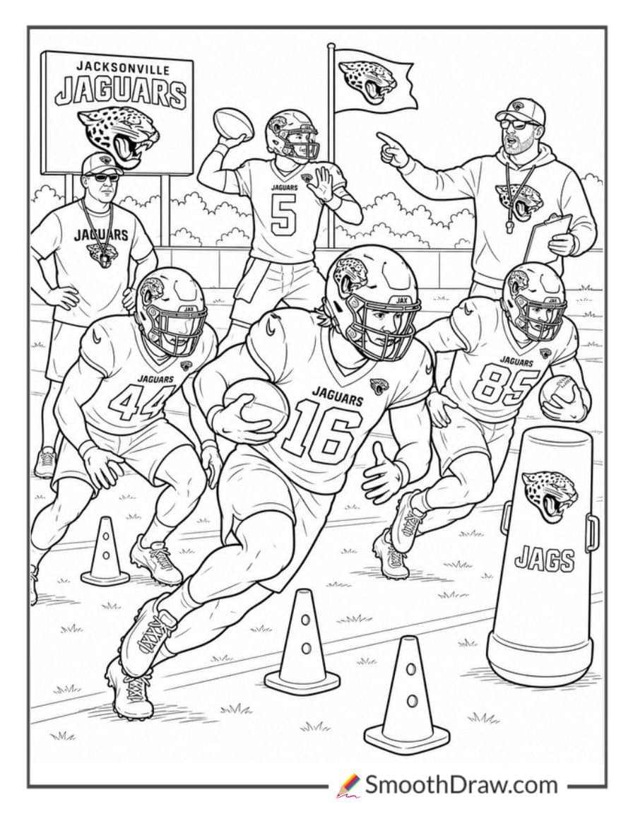 Jaguars Training Camp Practice Drills