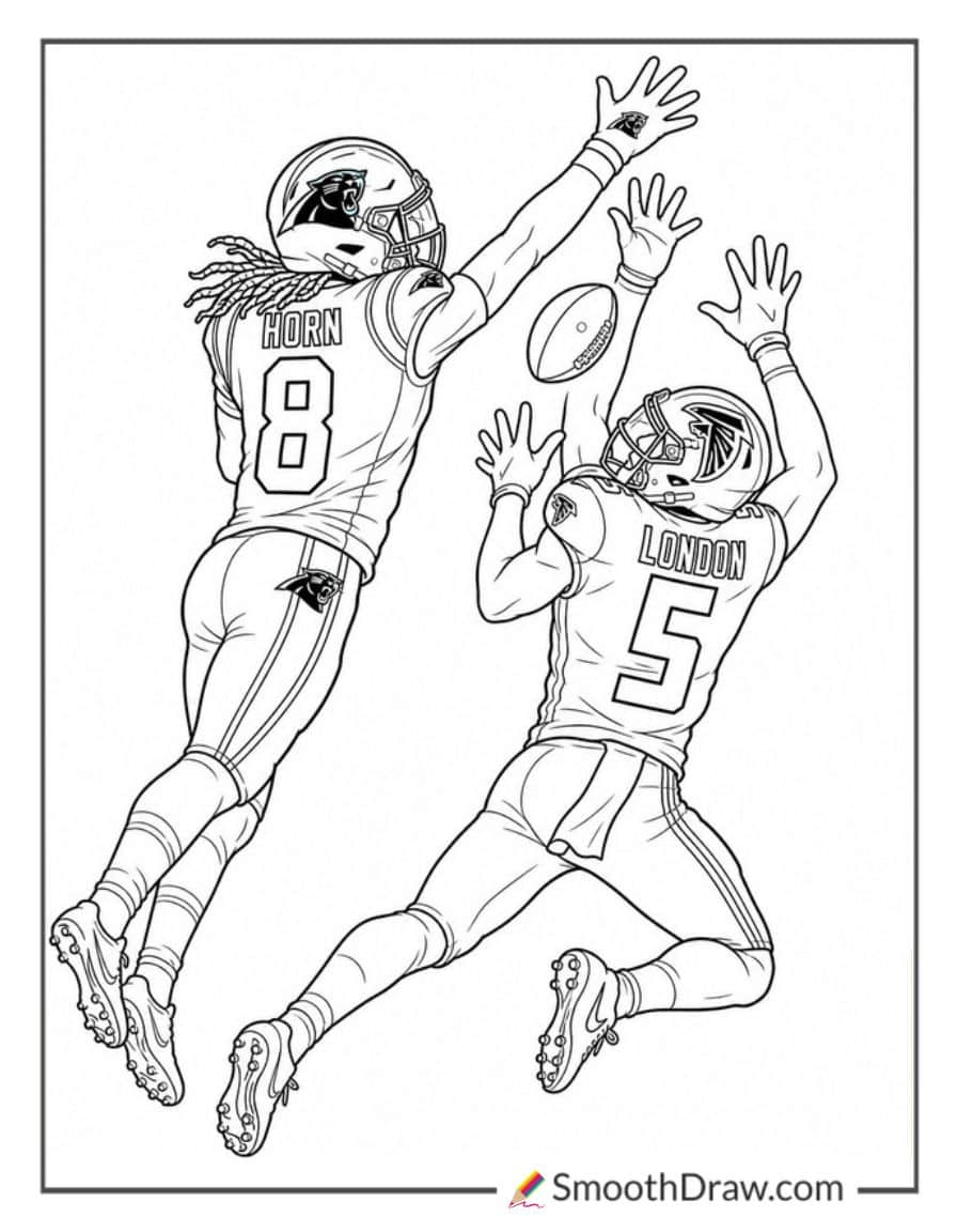 Jaycee Horn Breaking Up Pass