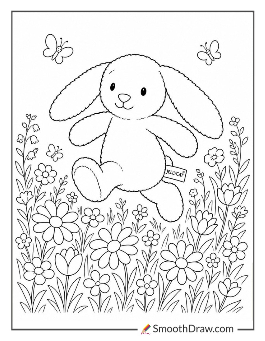 jellycat bunny coloring pages