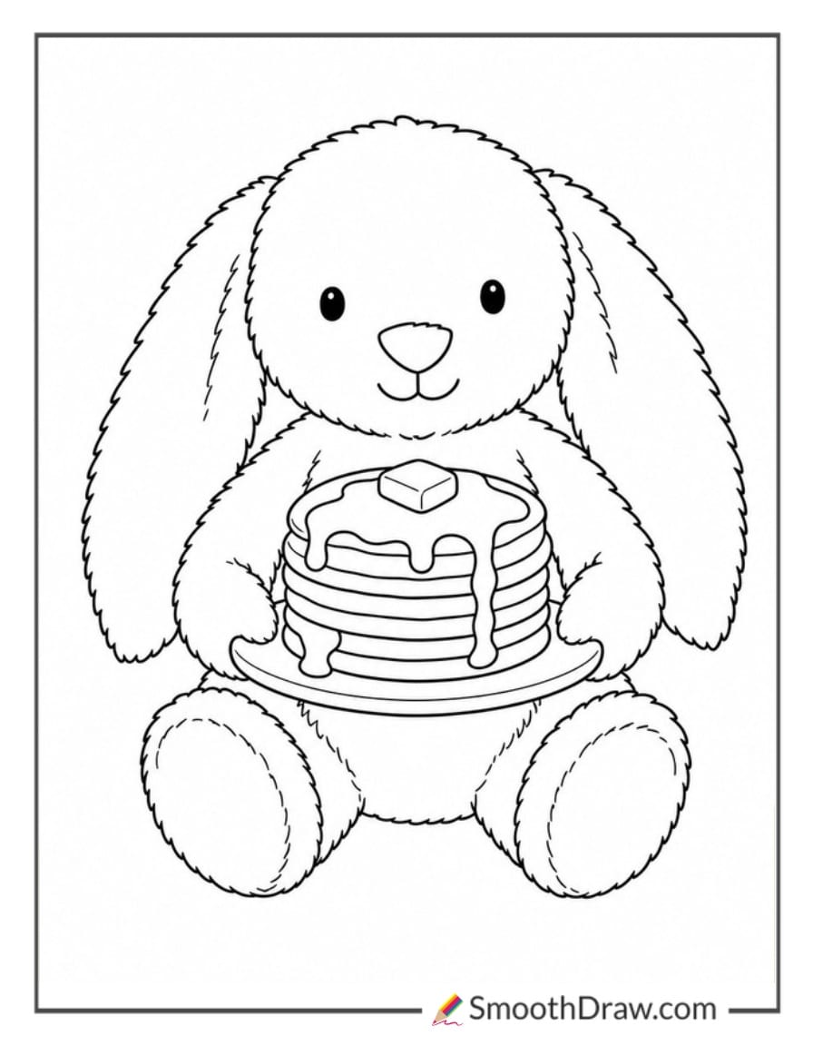 jellycat pancake coloring page