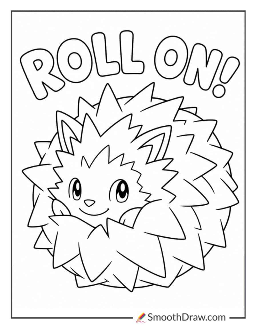 jolthog from palworld rolling in a ball