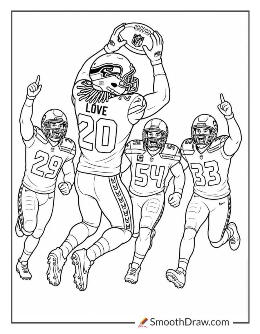 Julian Love Intercepting Football