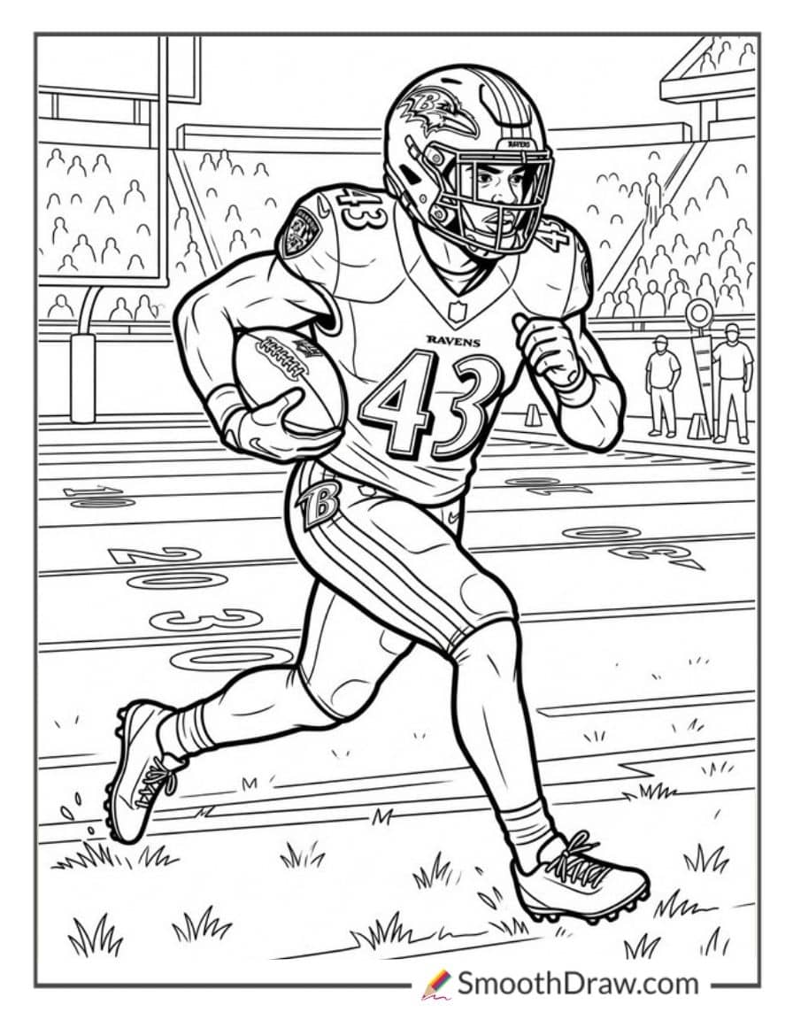 Justice Hill Sprinting Upfield